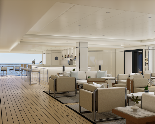 The yacht will have five restaurants and seven bars / The Ritz-Carlton Yacht Collection