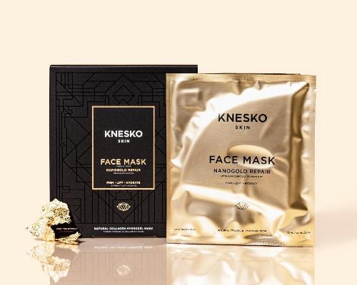 Knesko's Gold Repair collection has been fortified with a triple-peptide complex for firmer, more youthful-looking skin / Knesko Skin