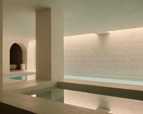 Studio Piet Boon designed the spa, inspired by wood, water, wind and fire / Rosewood Amsterdam