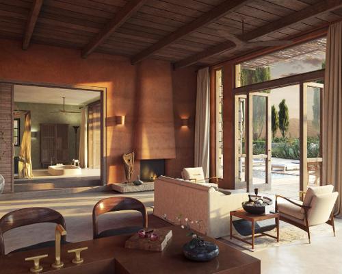 The design is inspired by the nearby UNESCO-listed 492 Mogao Caves / Holloway Li