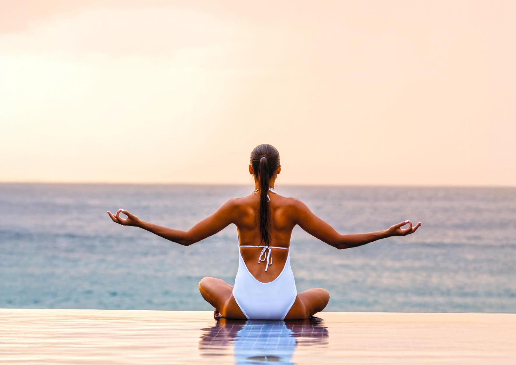 Woman meditating