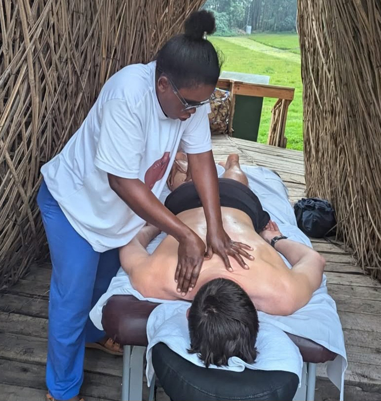 Man getting massage