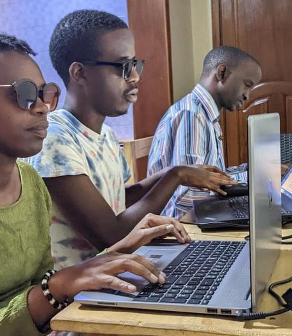 People using laptops