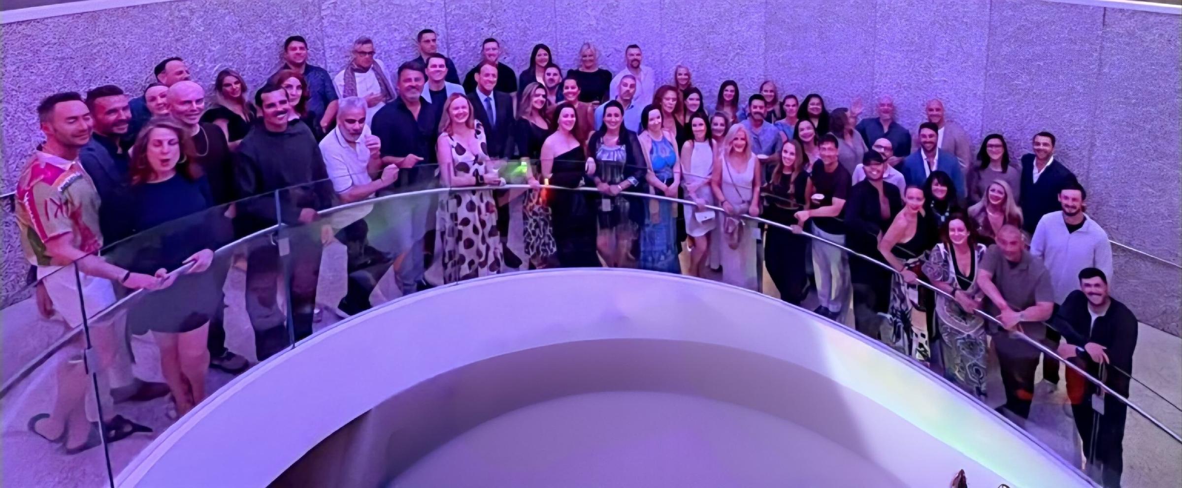 More than 60 buyers and suppliers gathered on board Virgin Voyage's Scarlet Lady for the Spa Peeps event / Spa Peeps More than 60 buyers and suppliers gathered on board Virgin Voyage's Scarlet Lady for the Spa Peeps event / Spa Peeps