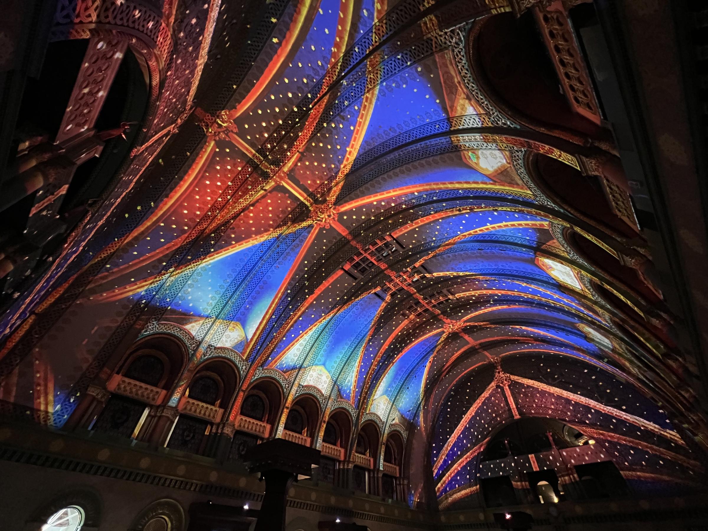 The Grand Hall Experience features projection mapping, lights and music / LHMC Hotels The Grand Hall Experience features projection mapping, lights and music / LHMC Hotels