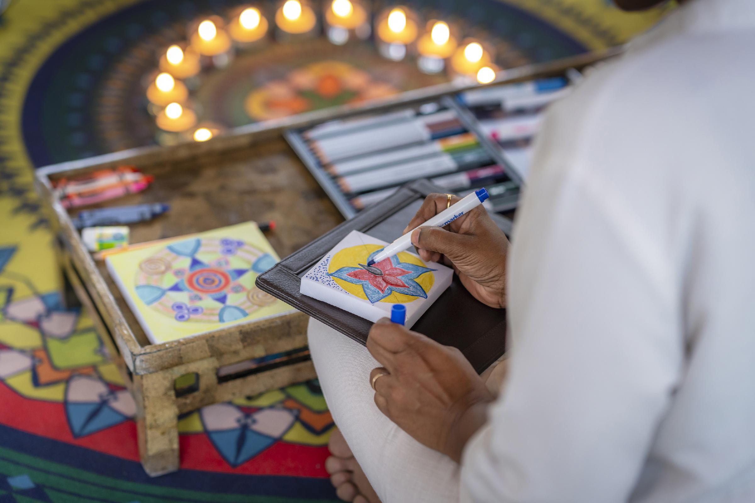 Guests will be able to paint mandalas during the day to foster creativity / Four Seasons Resort The Nam Hai