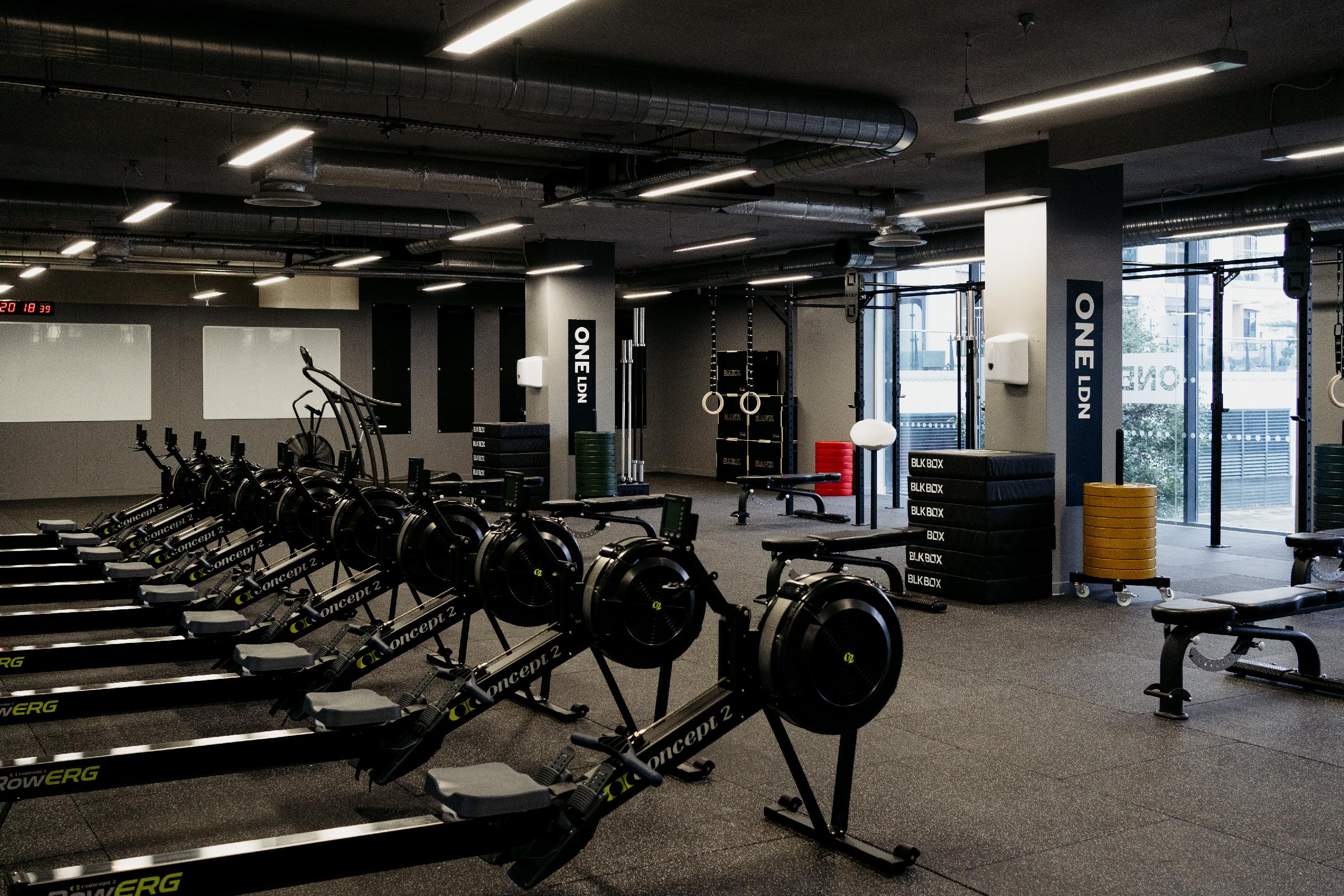ONE LDN's functional fitness area is dubbed the playground / ONE LDN ONE LDN's functional fitness area is dubbed the playground / ONE LDN