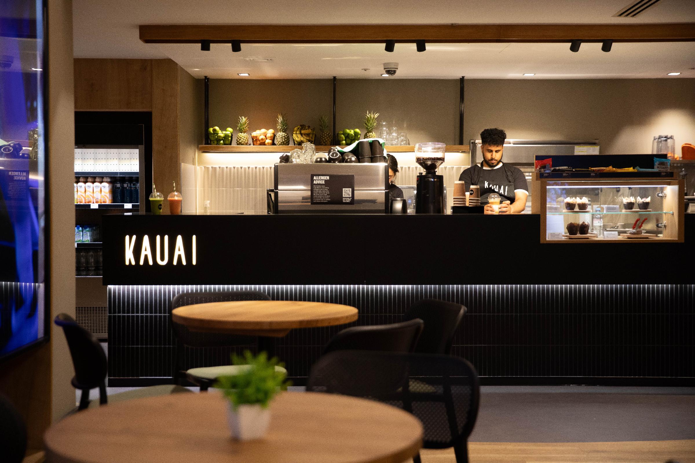 Virgin's healthy food brand, Kauai, sits at the heart of the concept / Virgin Active Virgin's healthy food brand, Kauai, sits at the heart of the concept / Virgin Active