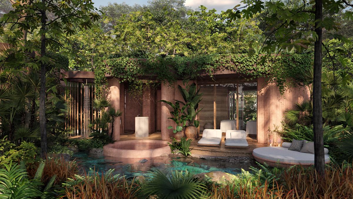 There will be two double treatment rooms / Kala Design Group