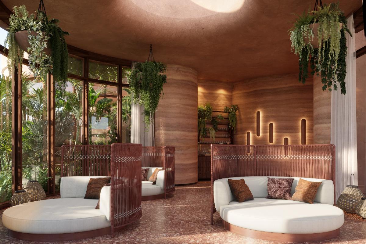 There will be an air-conditioned indoor relaxation room / Kala Design Group