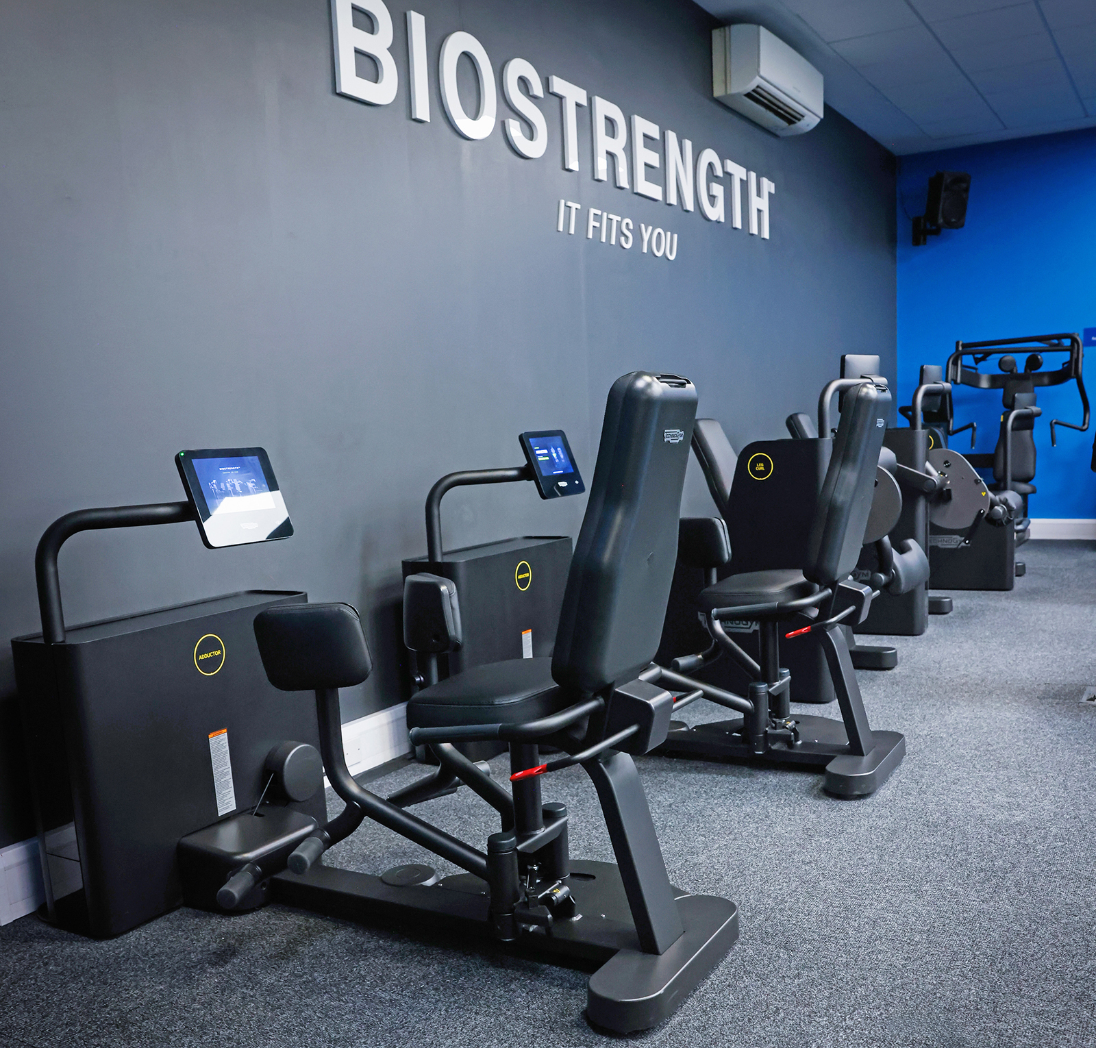 Technogym Biostrength equipment in a gym