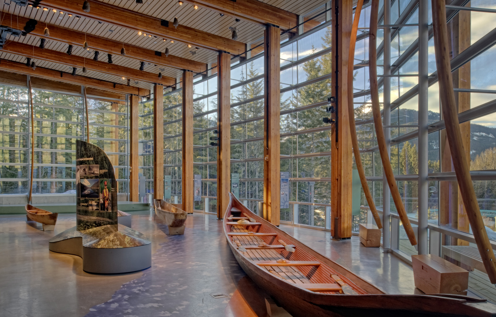 The design of the Squamish Lil’wat Cultural Centre was inspired by cedar longhouses The design of the Squamish Lil’wat Cultural Centre was inspired by cedar longhouses