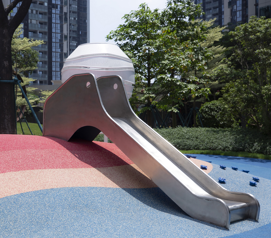 slide at playpark in Guangzhou