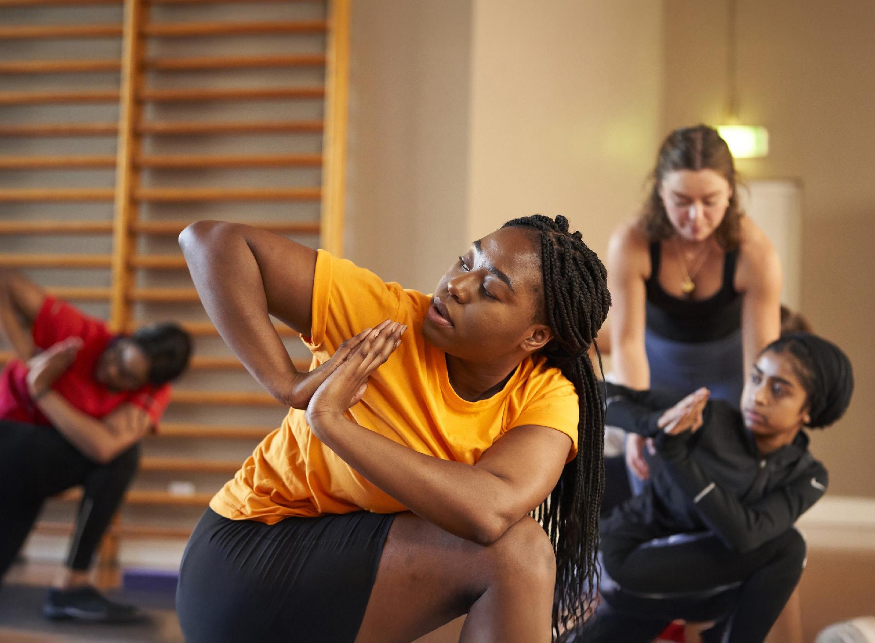 Women in gym class