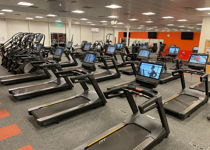 Inside the The Sports Village at the University of Hertfordshire