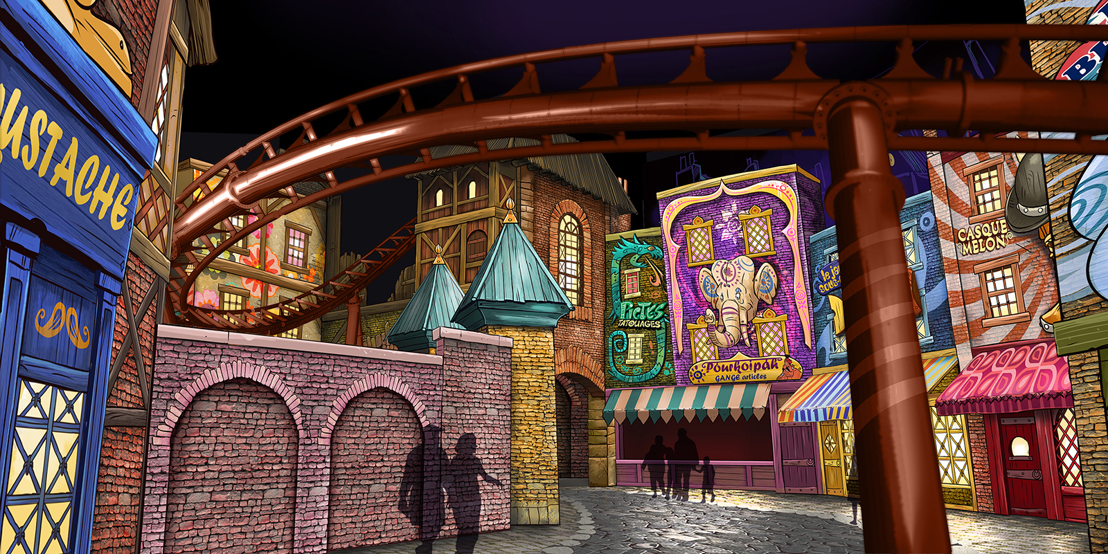 The Londinium zone will feature an indoor rollercoaster and a dark ride