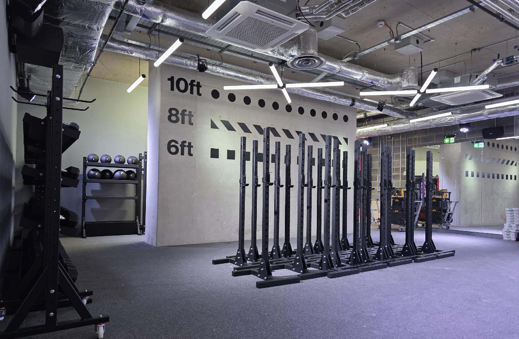 Inside gym