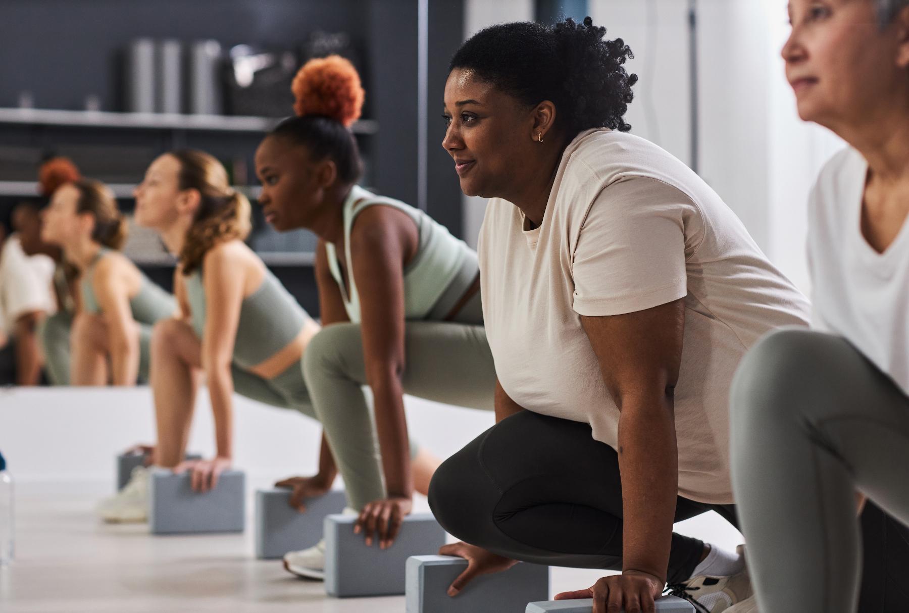 Women in gym class