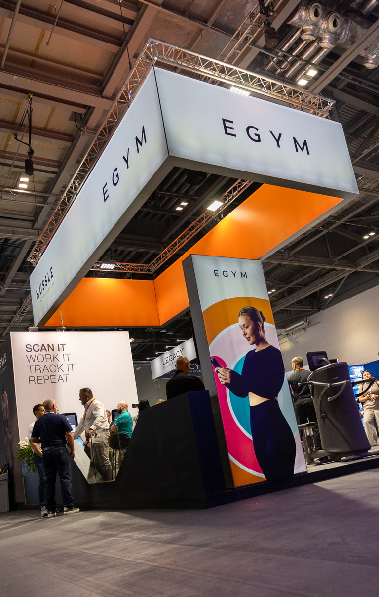 EGYM Hussle stand at Elevate