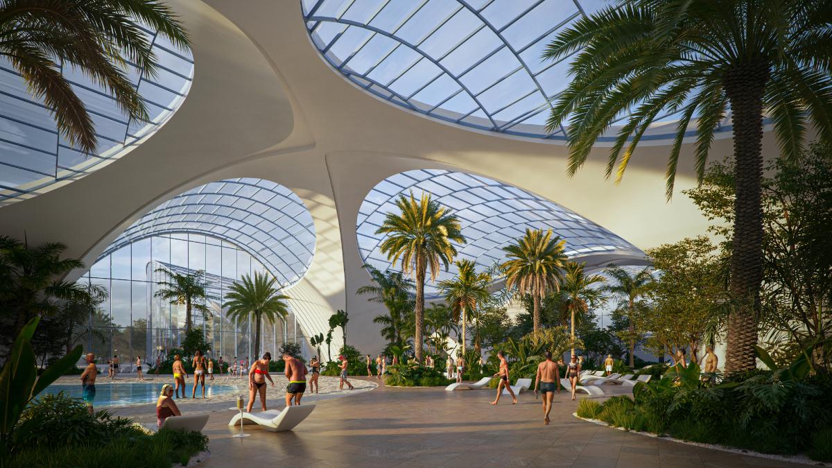 At its peak, Therme Manchester is expected to welcome 6,500-7,000 people on site at any one time / Therme Group