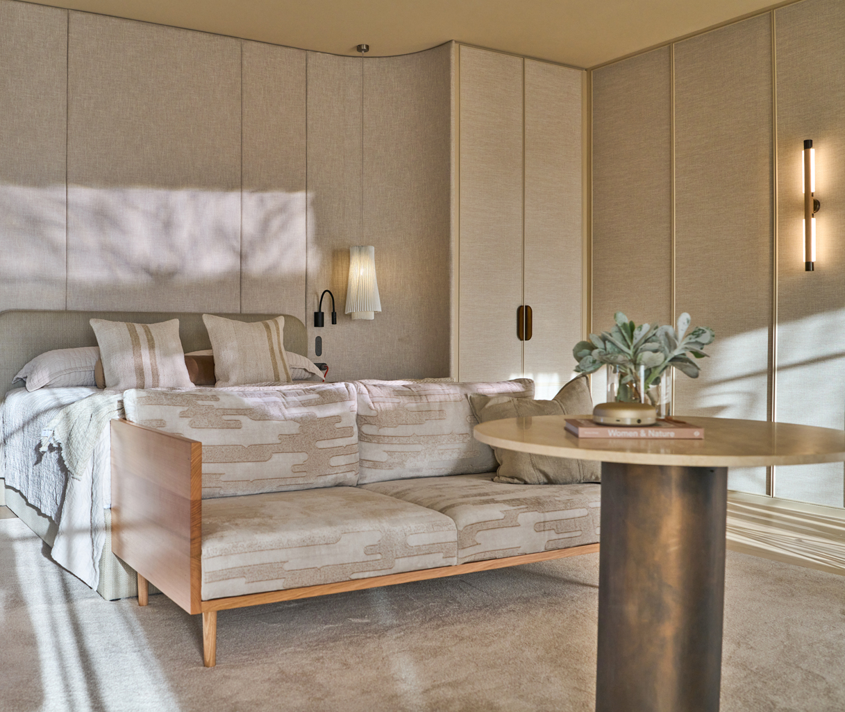 Interior of spa accommodation