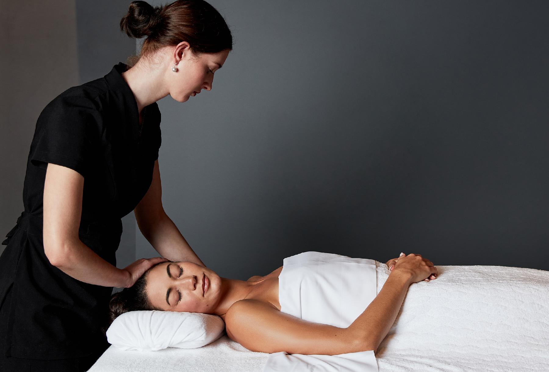 Woman having treatment