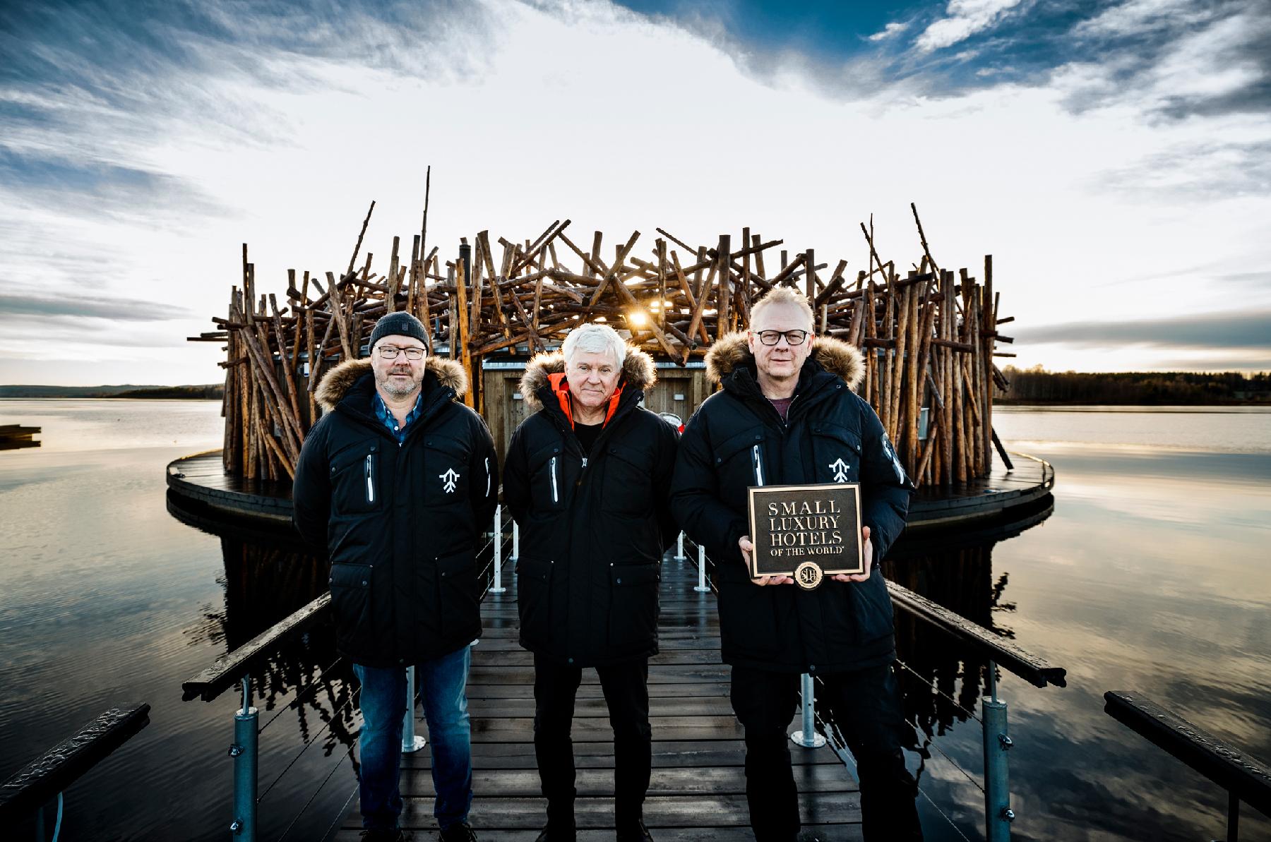 Arctic Bath co-founders Per-Anders Eriksson (left) and Kent Lindvall (middle). Co-owner Peter Engström (right)