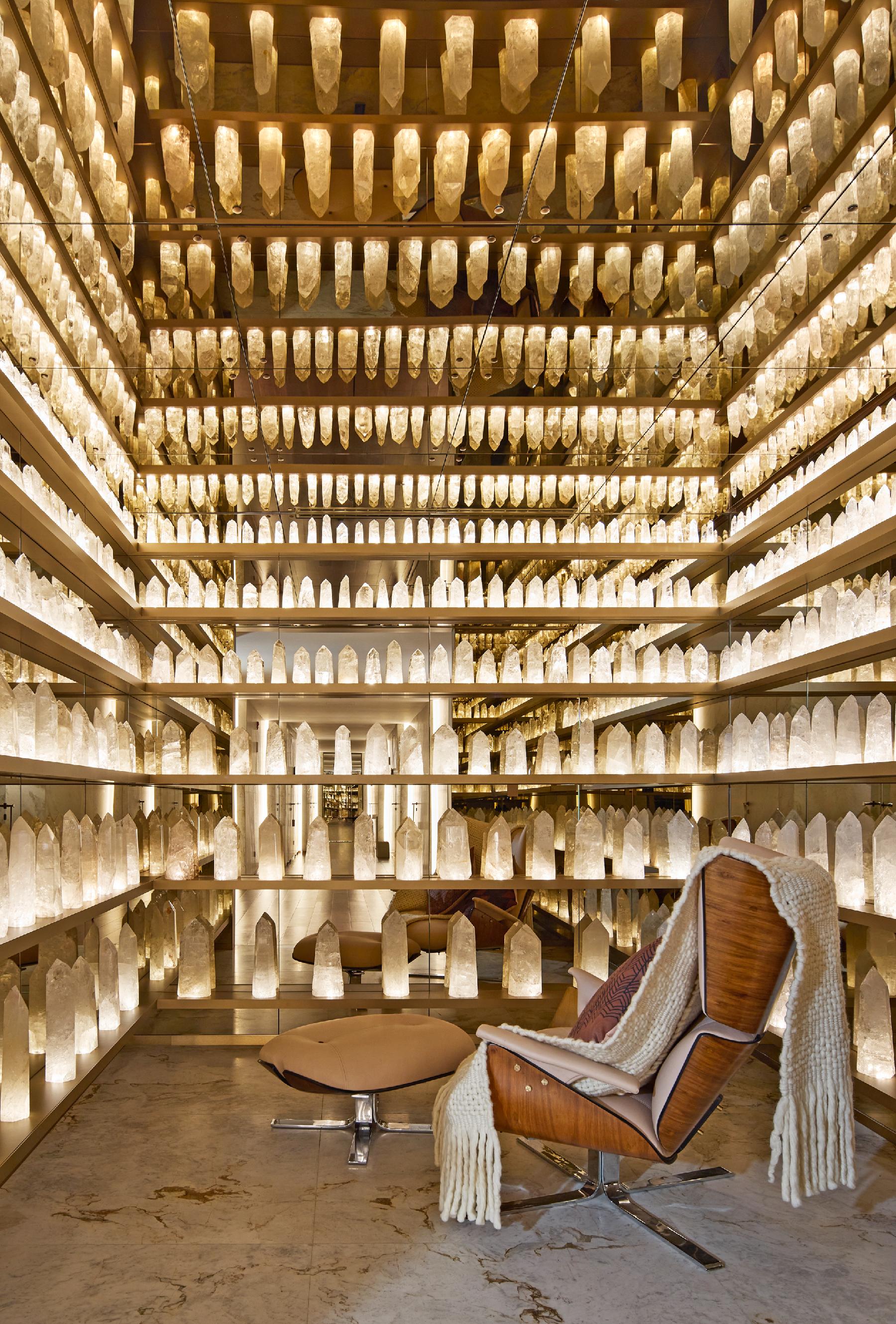 The Crystal Room at Rosewood São Paulo is designed for deep relaxation