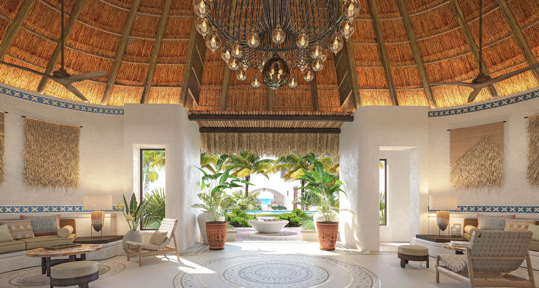 Guerlain spa lobby at Belmond Maroma in Mexico