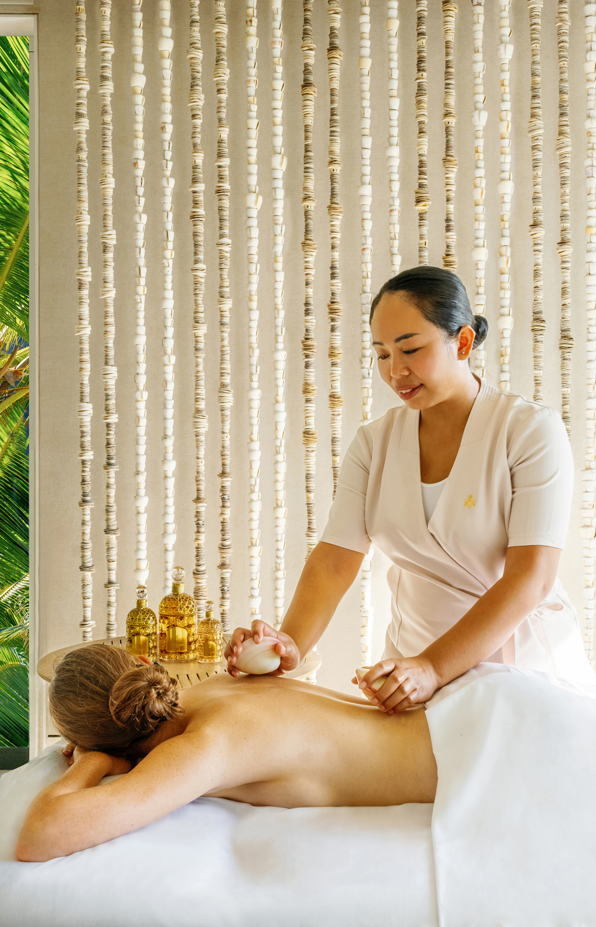 Woman having treatment