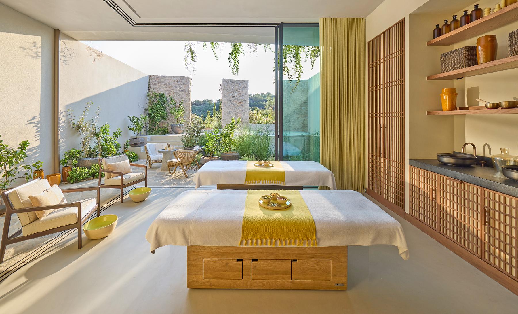 Inside Mandarin Oriental spa, Costa Navarino, Greece