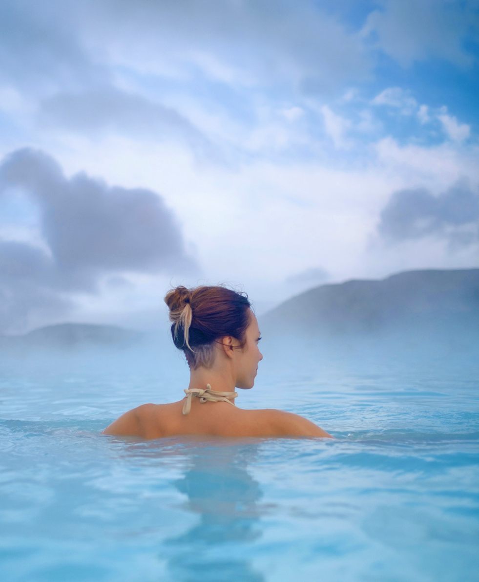 Woman in open water