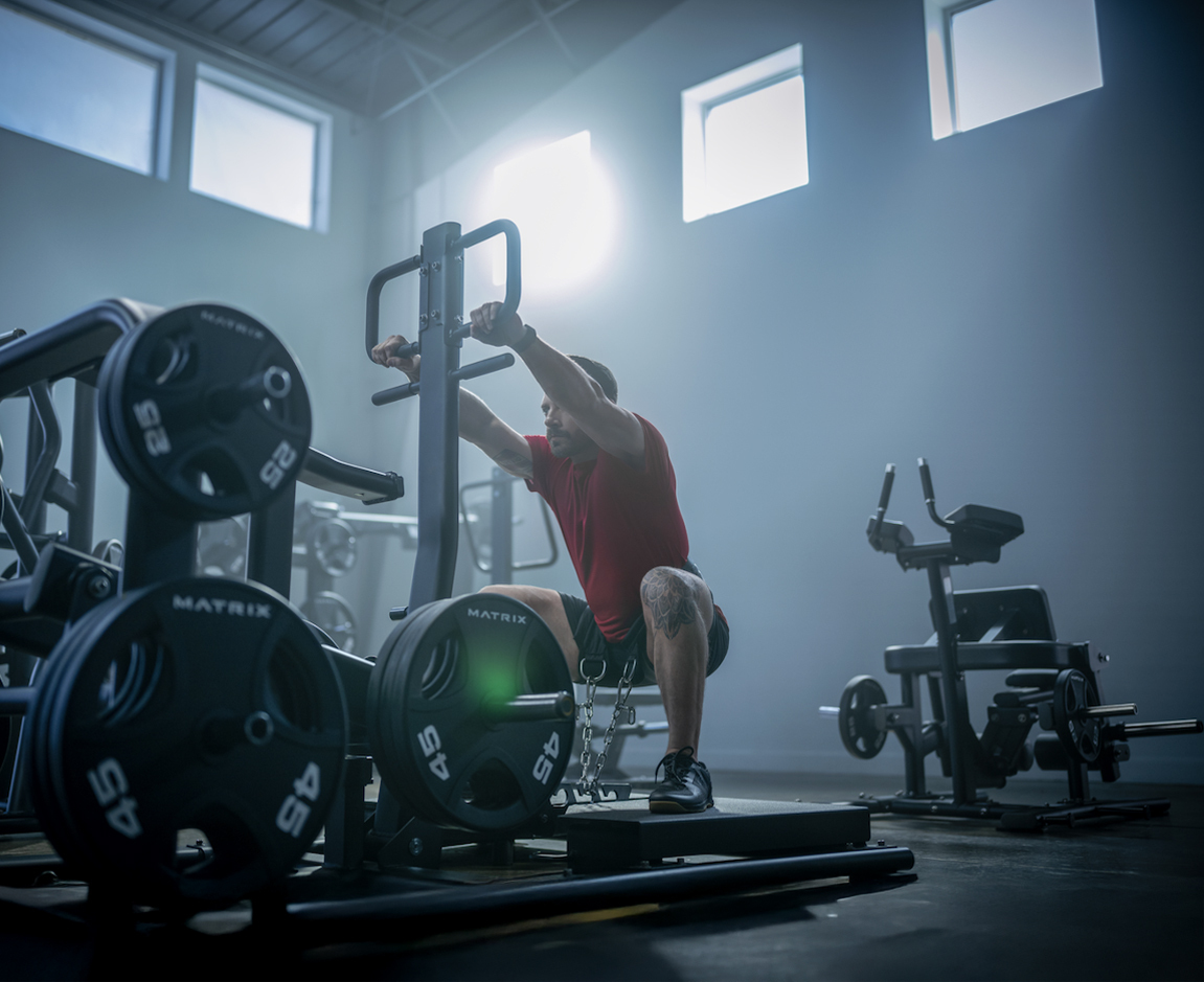 Man using Matrix equipment
