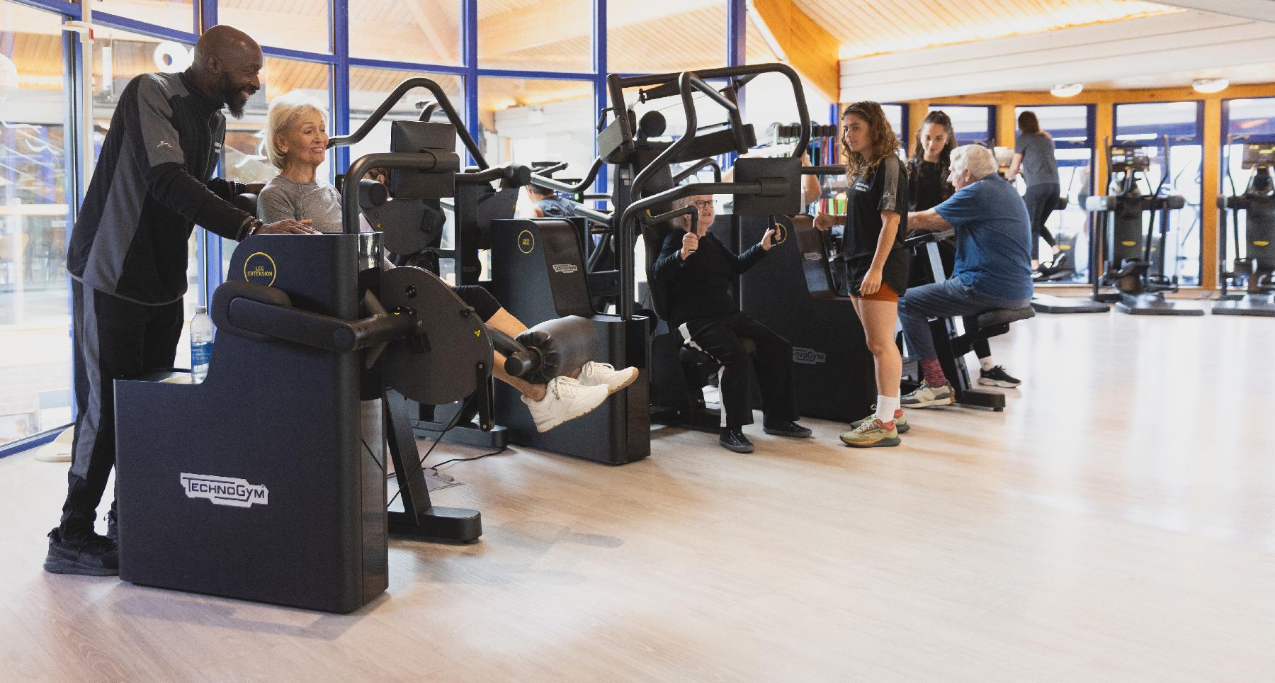 People using Technogym equipment