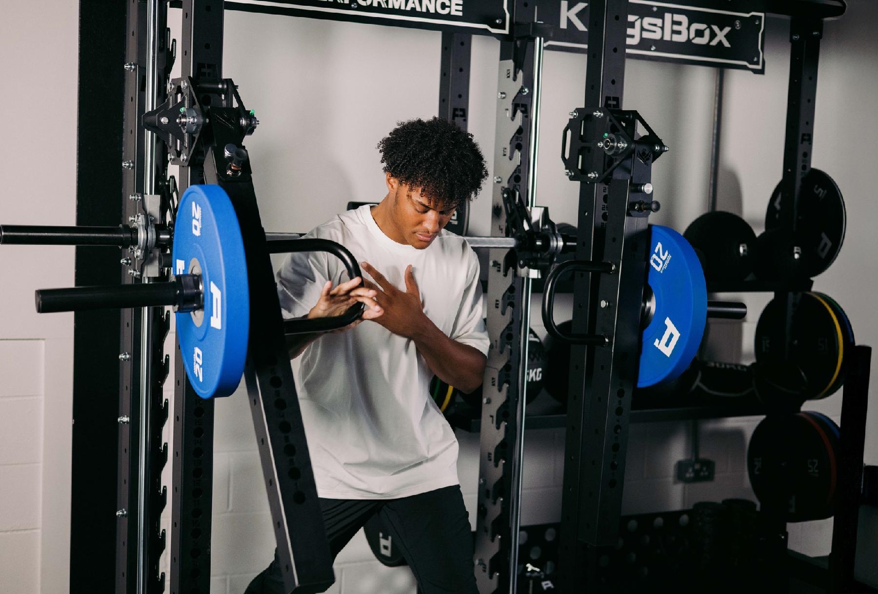 Man using Kingsbox equipment