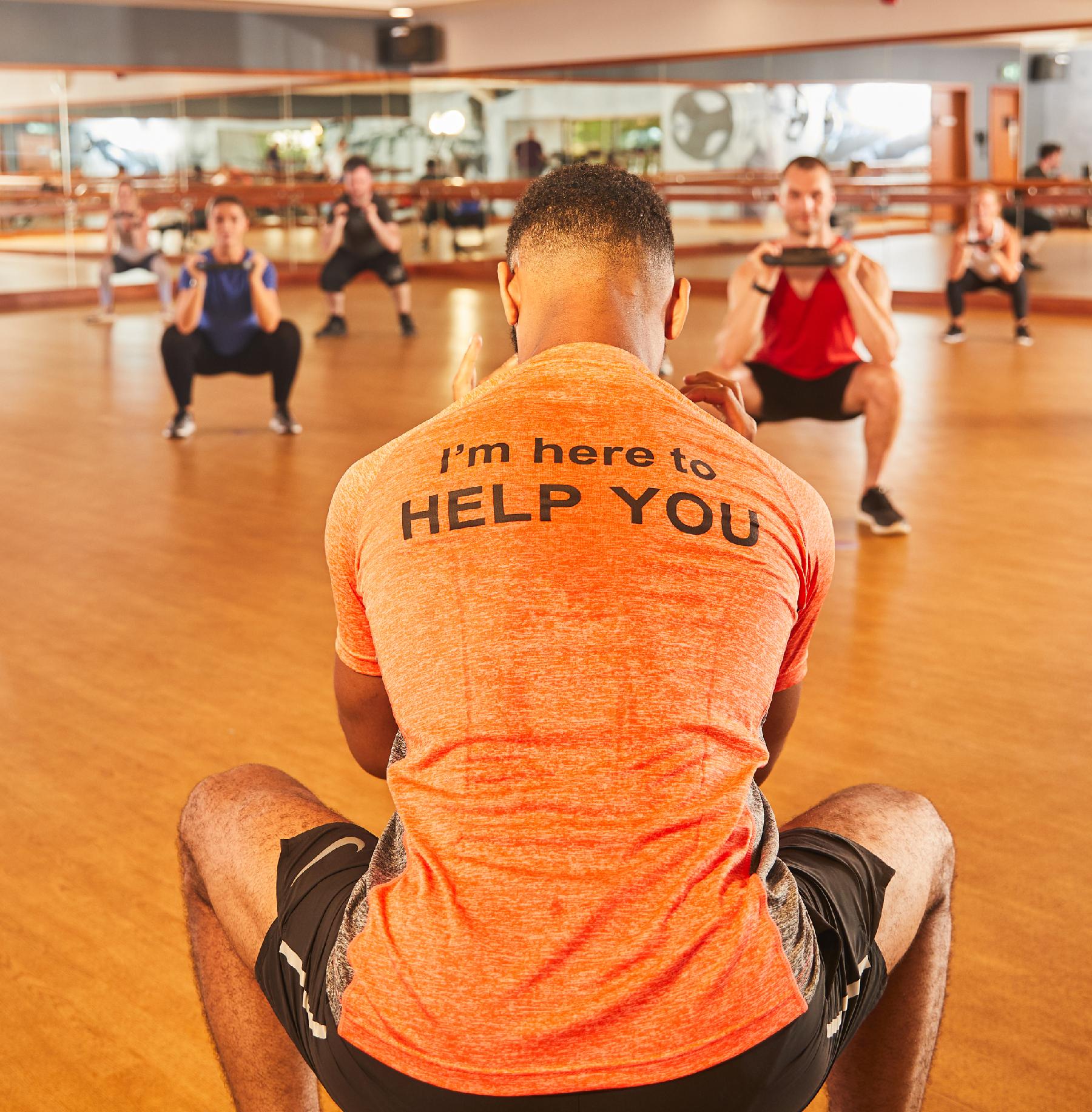 Fitness class in progress