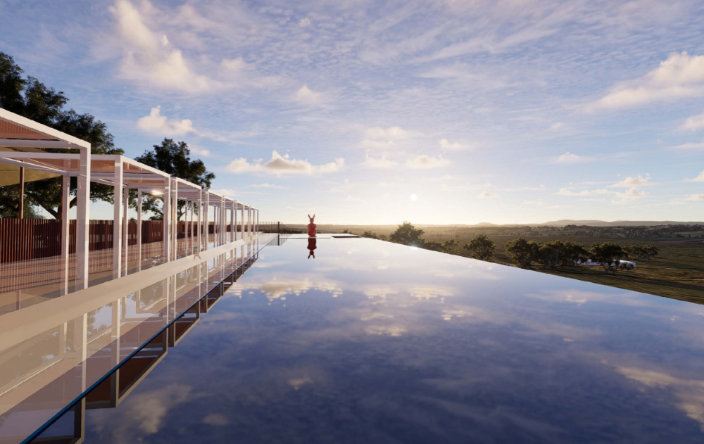 The architectural vision for the resort is by EJE Architects / HVL Hotels