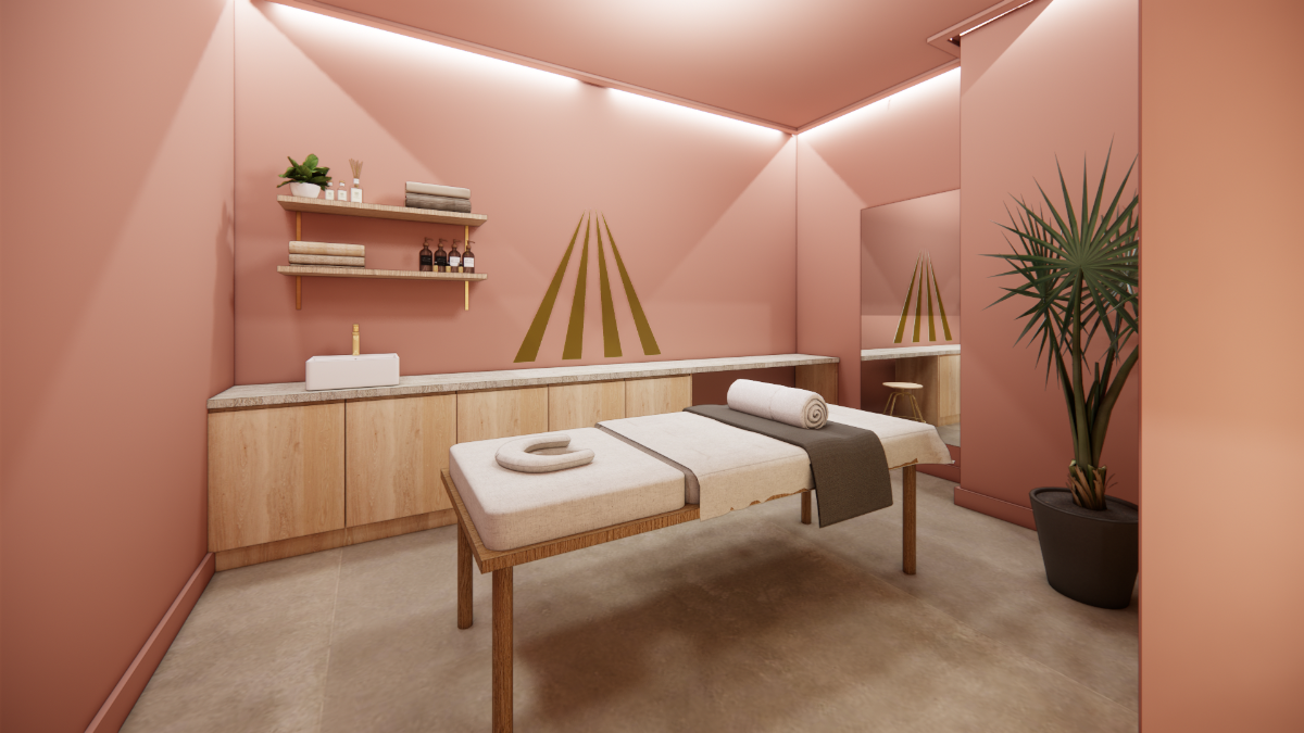 Sports massage and rehabilitation is offered in a separate treatment room / X-Club Sports massage and rehabilitation is offered in a separate treatment room / X-Club