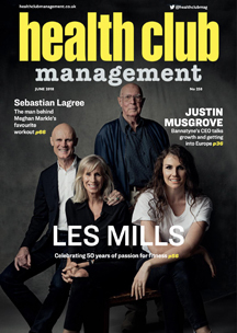 Les Mills and family on cover of HCM