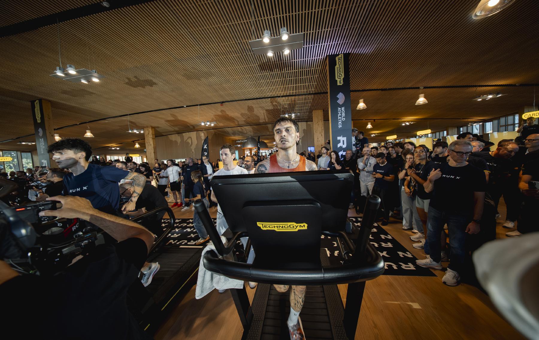 Men on treadmills