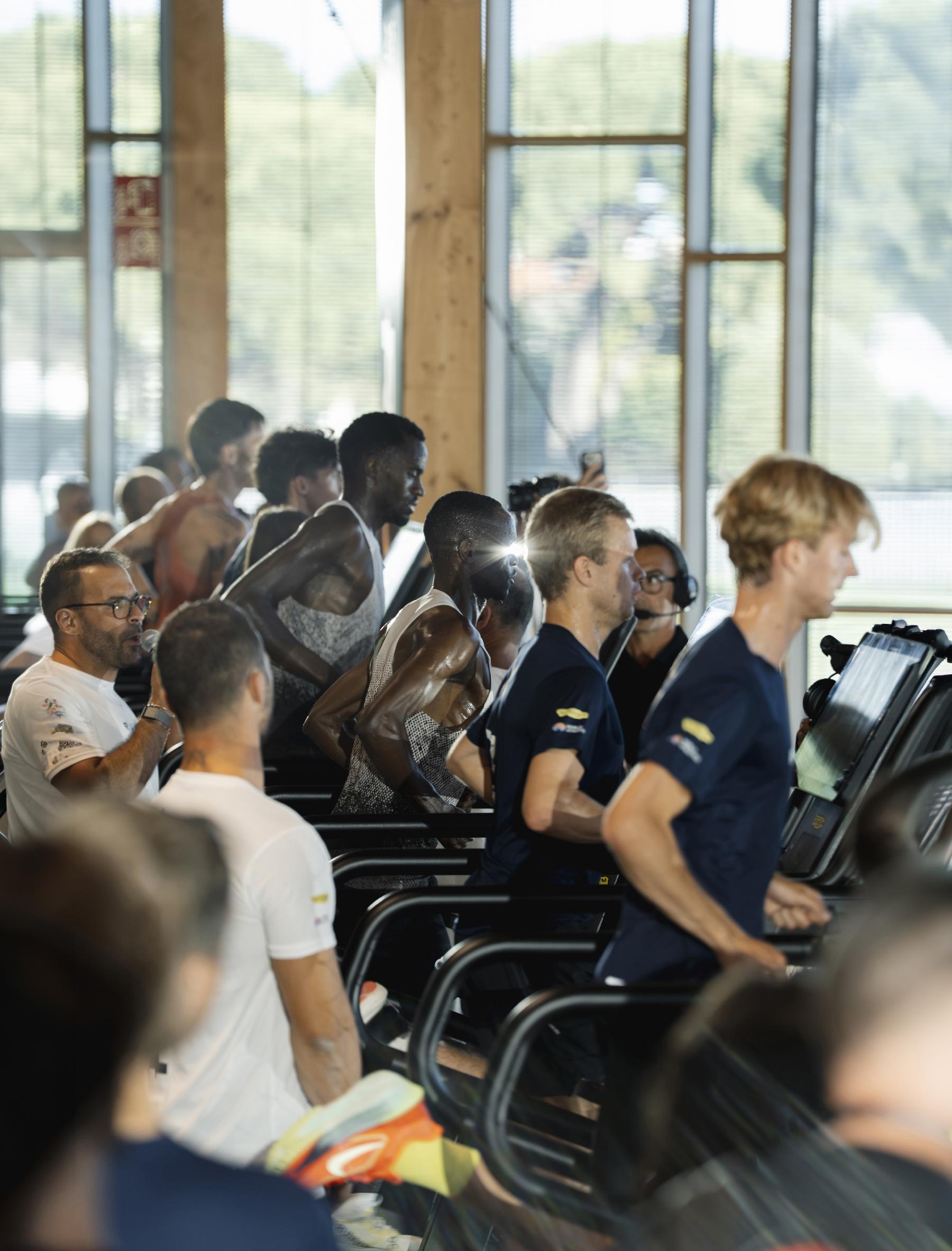 Men on treadmills