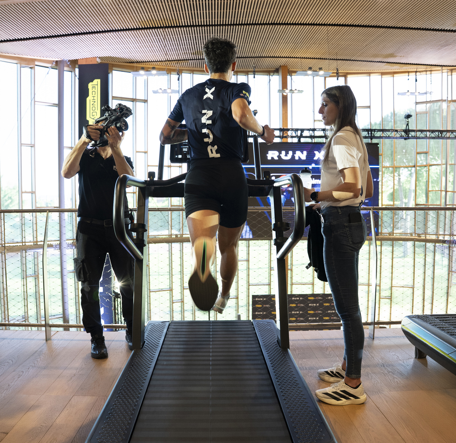 Man on treadmill