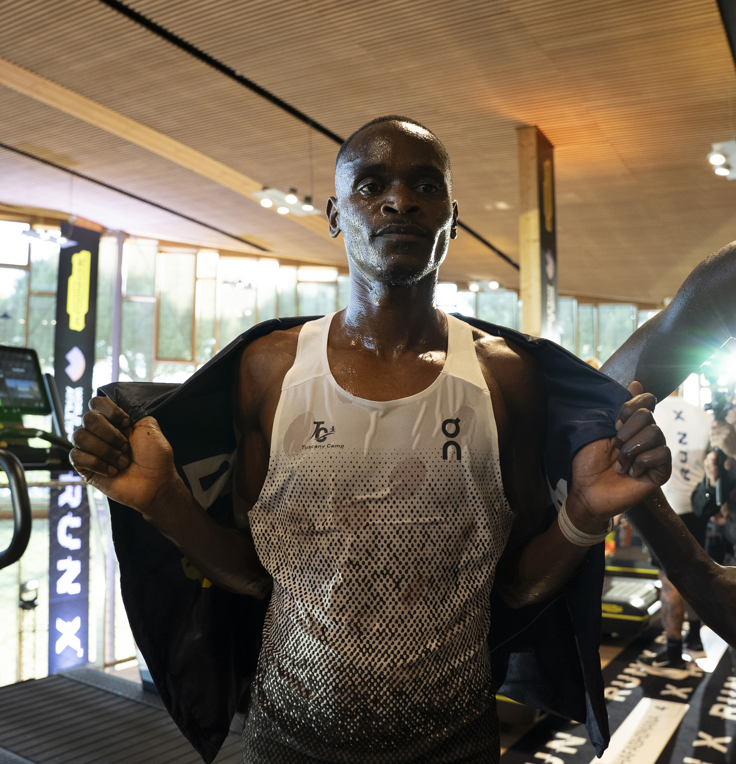 Emilie Hafashimana won the men’s 5k race at the launch