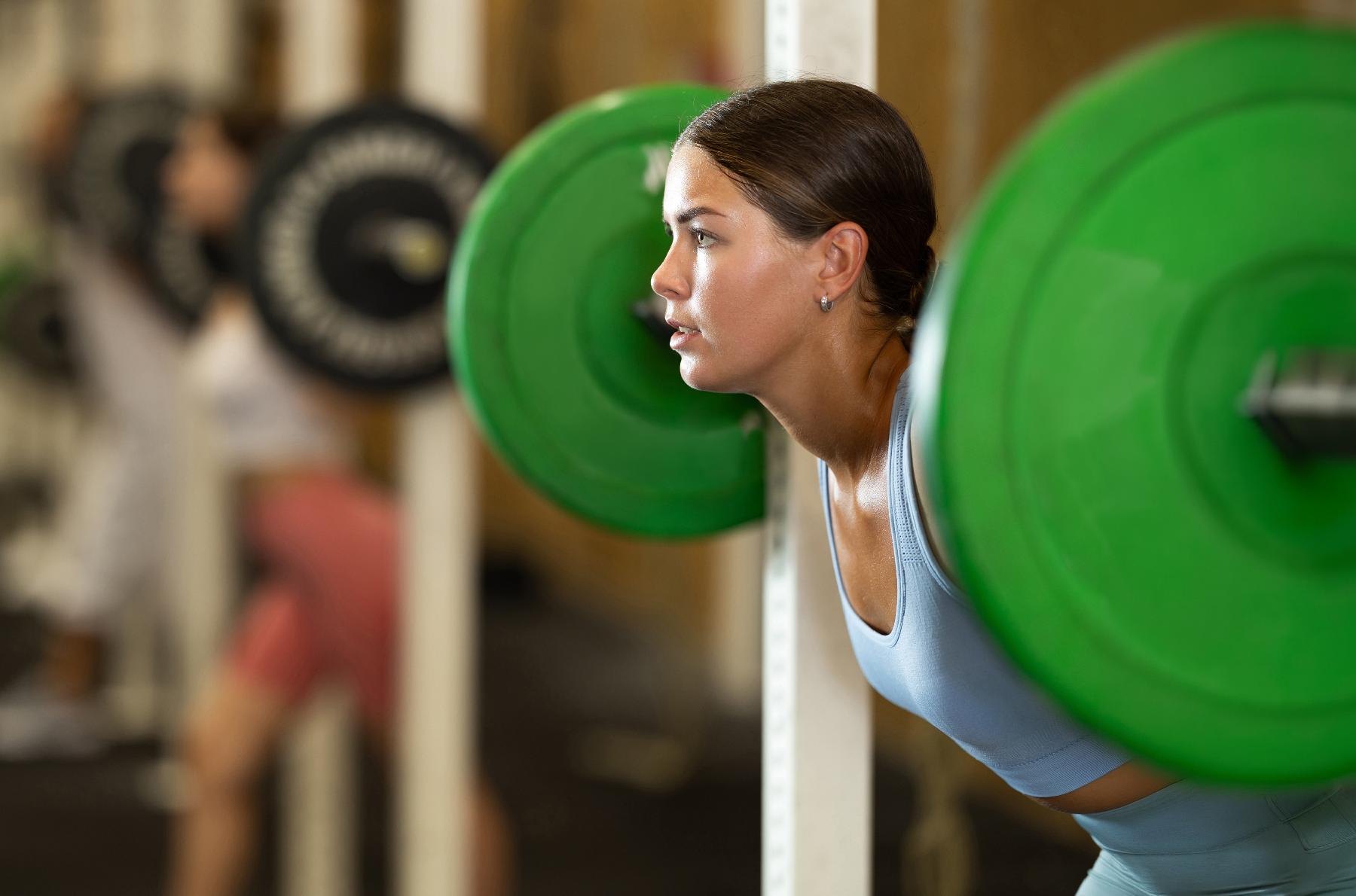 Woman lifting weight