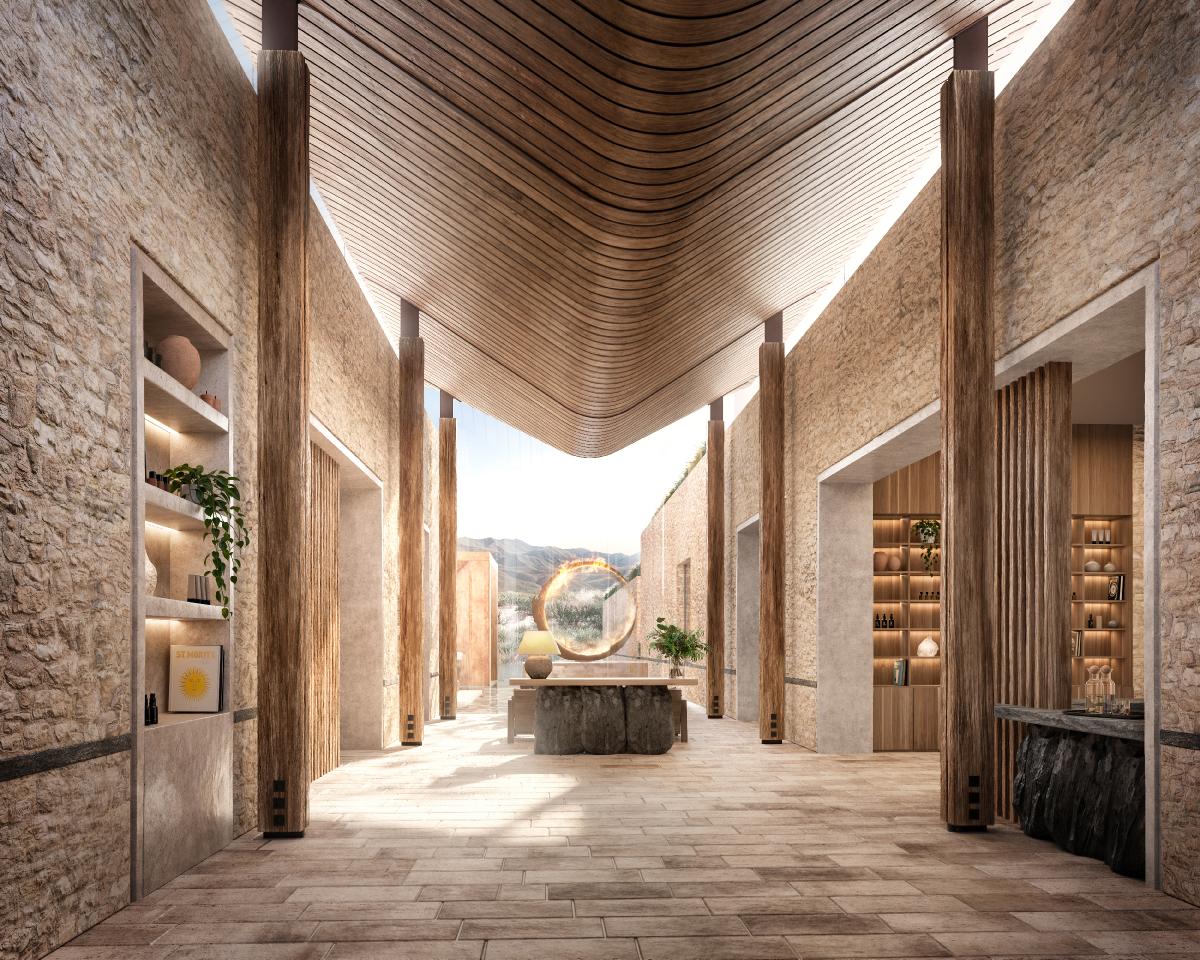 The spa will measure 20,000sq ft / Overland Partners