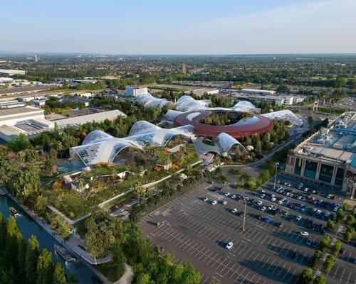 The entire Therme Manchester site measures 28-acres / Therme Group