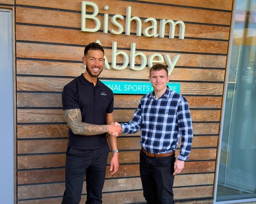 Benjamin Stokes, partner sales Manager at EGYM Hussle and Jamie Townsend, national health and fitness manager at Serco Leisure. / EGYM