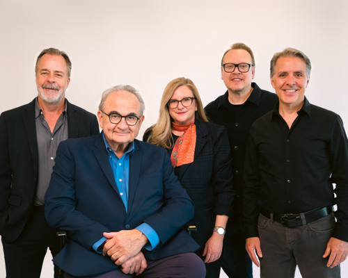 (L-R) Brad Shelton, VP of story and creative; Bob Rogers, founder; Carmel Lewis, president; Christian Lachel, chief creative officer; and Matthew Solari, VP of story and creative / BRC Imagination Arts