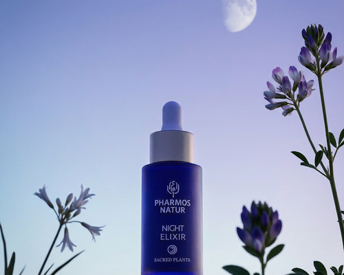 The Lunar Skin Ritual uses the Night Elixir first, followed by the Night Cream (not pictured) / Pharmos Natur