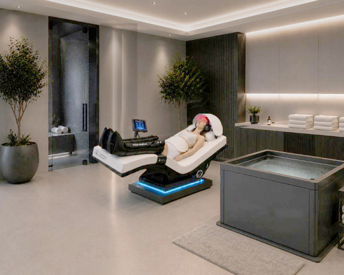 The lounger offers a 25-minute stacked recovery session / Living Earth Crafts